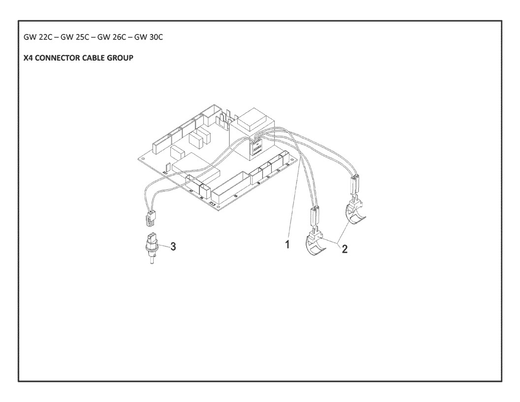 GW 36C connecteur X4 sonde Pièces détachées DAIKIN pour GW 36C connecteur X4 sonde cartes