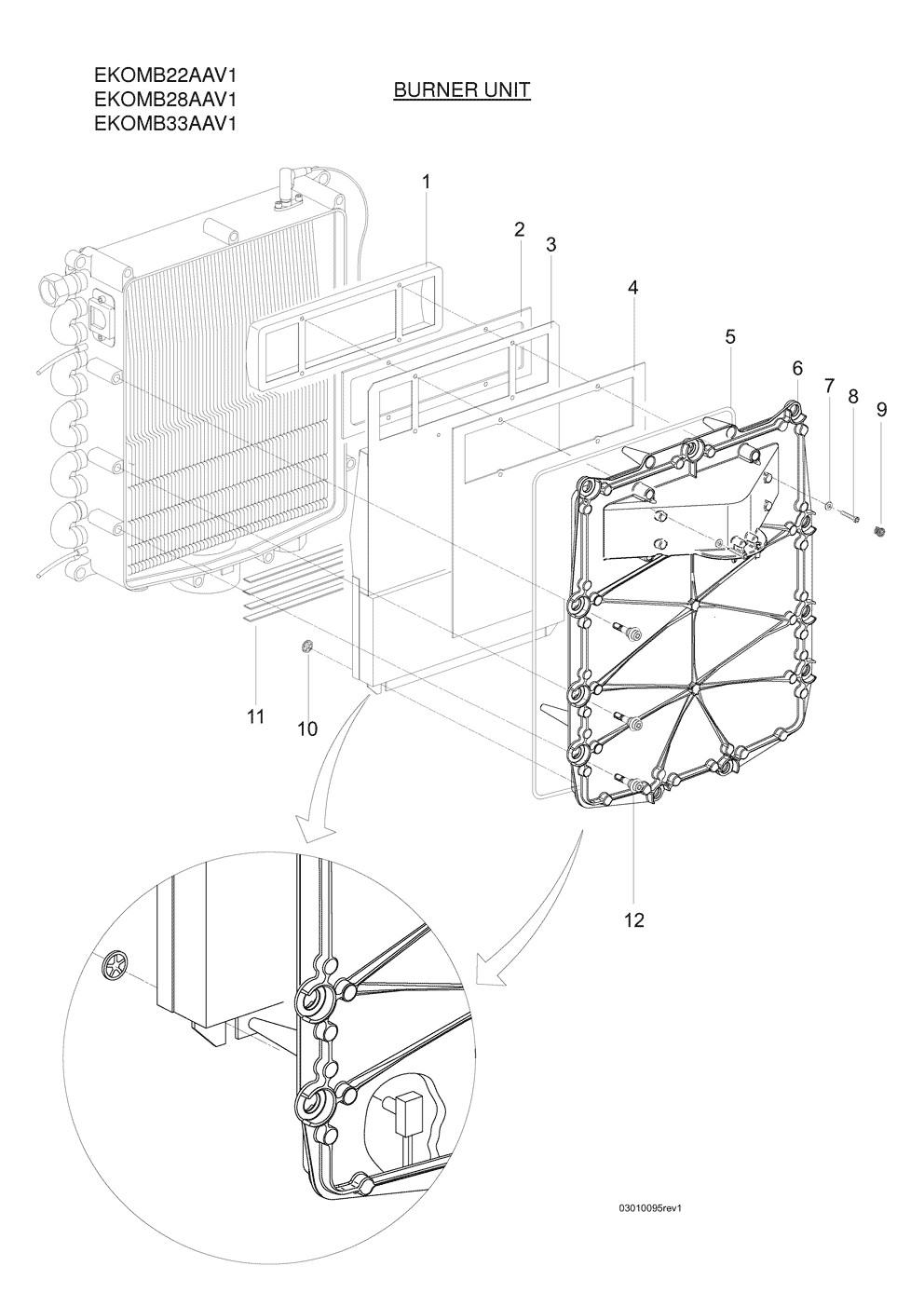 EKOMB28AAV1 porte foyère Pièces détachées DAIKIN pour EKOMB28AAV1 porte foyère cartes