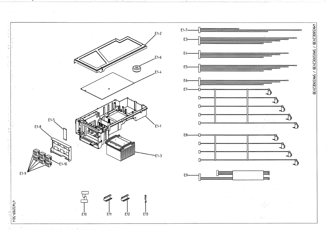 5MXS90E2-3 partie électrique Pièces détachées DAIKIN pour 5MXS90E2-3 partie électrique cartes, compresseur