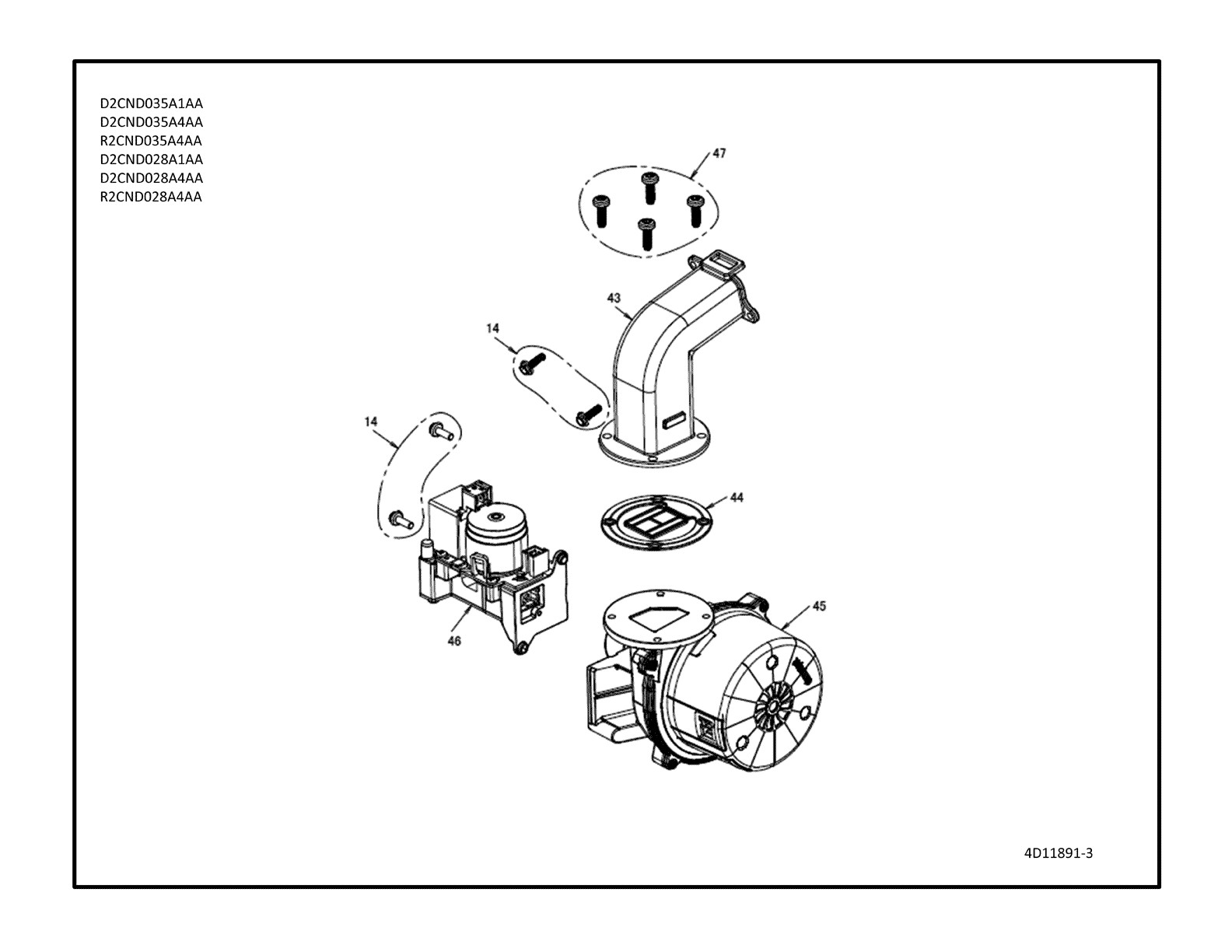 D2CND035A1AA  gaz Pièces détachées DAIKIN pour D2CND035A1AA  gaz cartes